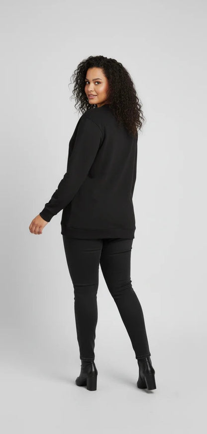 Pailletten-Sweatshirt
