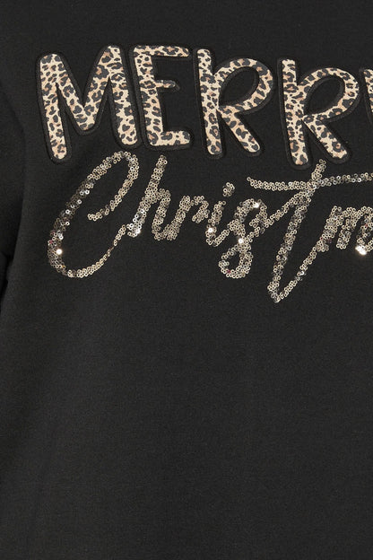 Bedrucktes Langarm-Sweatshirtkleid