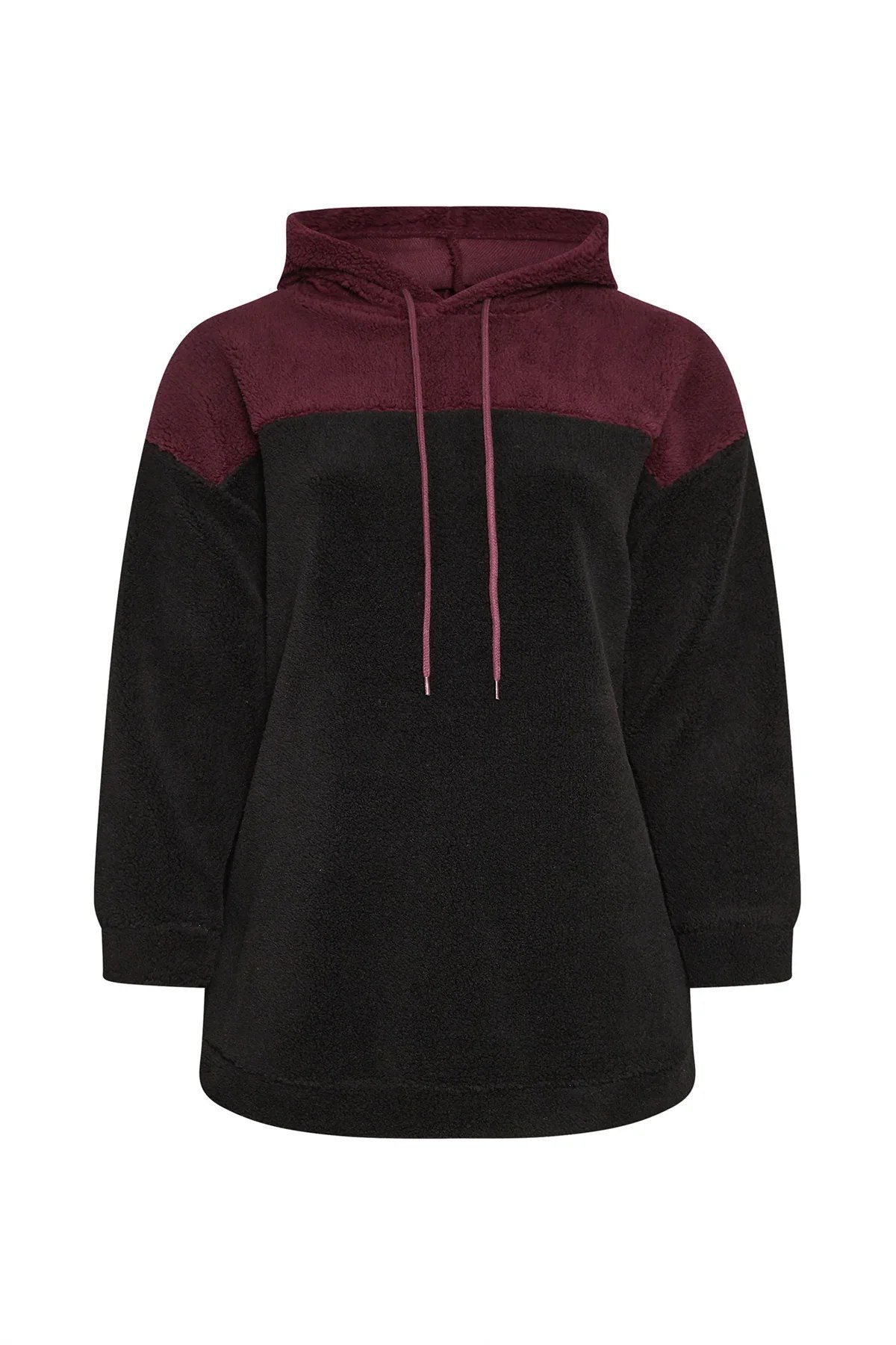 Plüsch-Sweatshirt mit Kapuze