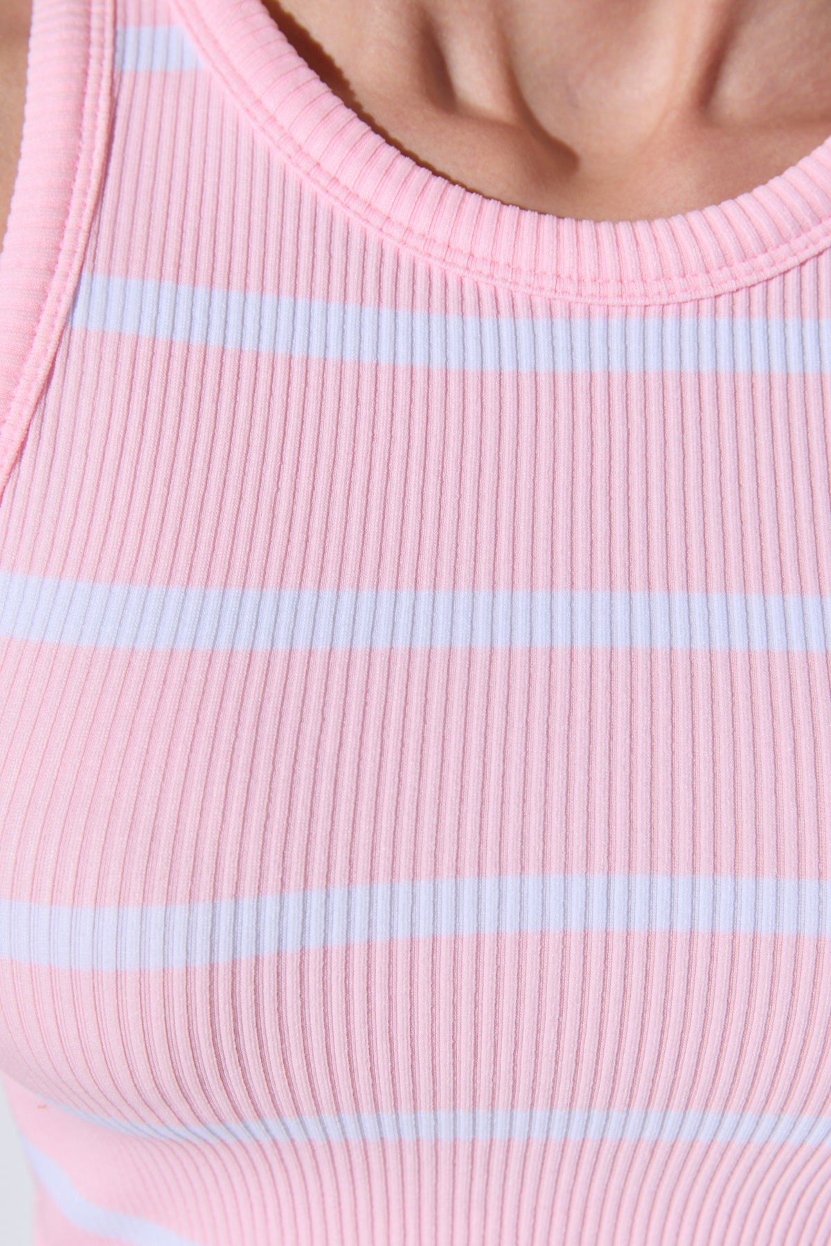 Gestreifte Crop-Bluse