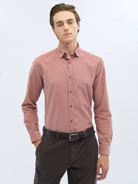 Kordstoff Regular Fit Woven Casual Hemd