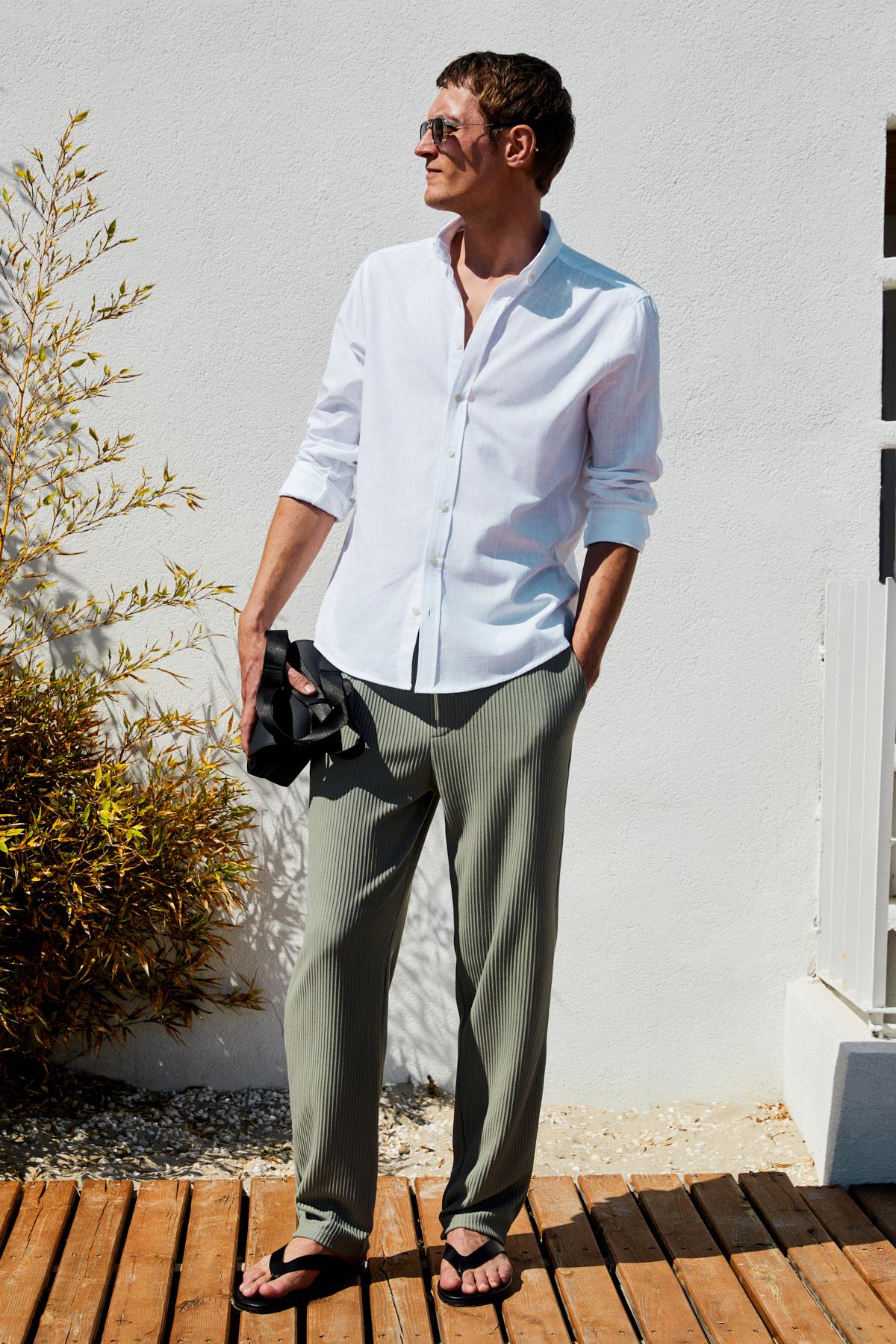 PERTTU Herren Baumwoll Slim Fit Hemd