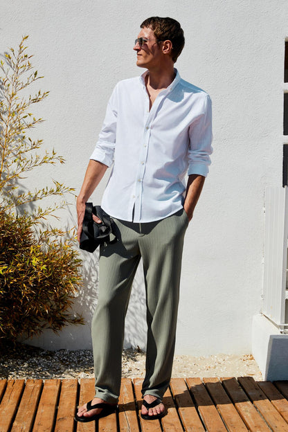 PERTTU Herren Baumwoll Slim Fit Hemd