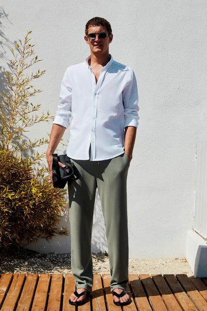 PERTTU Herren Baumwoll Slim Fit Hemd