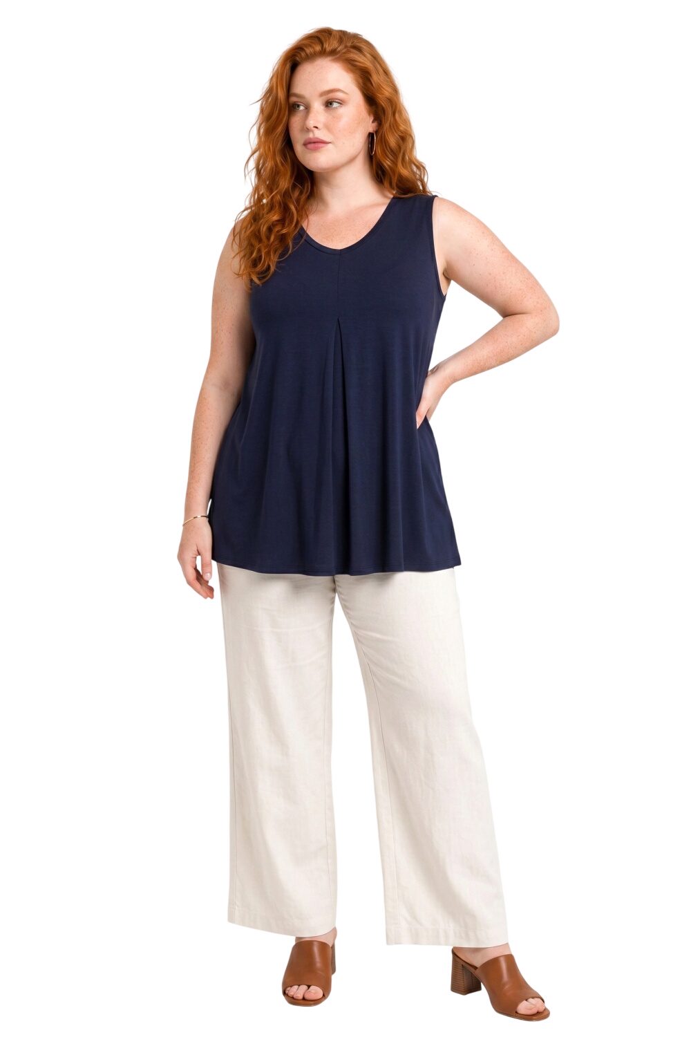 Edel V-Ausschnitt Bluse aus Viskose mit Velours