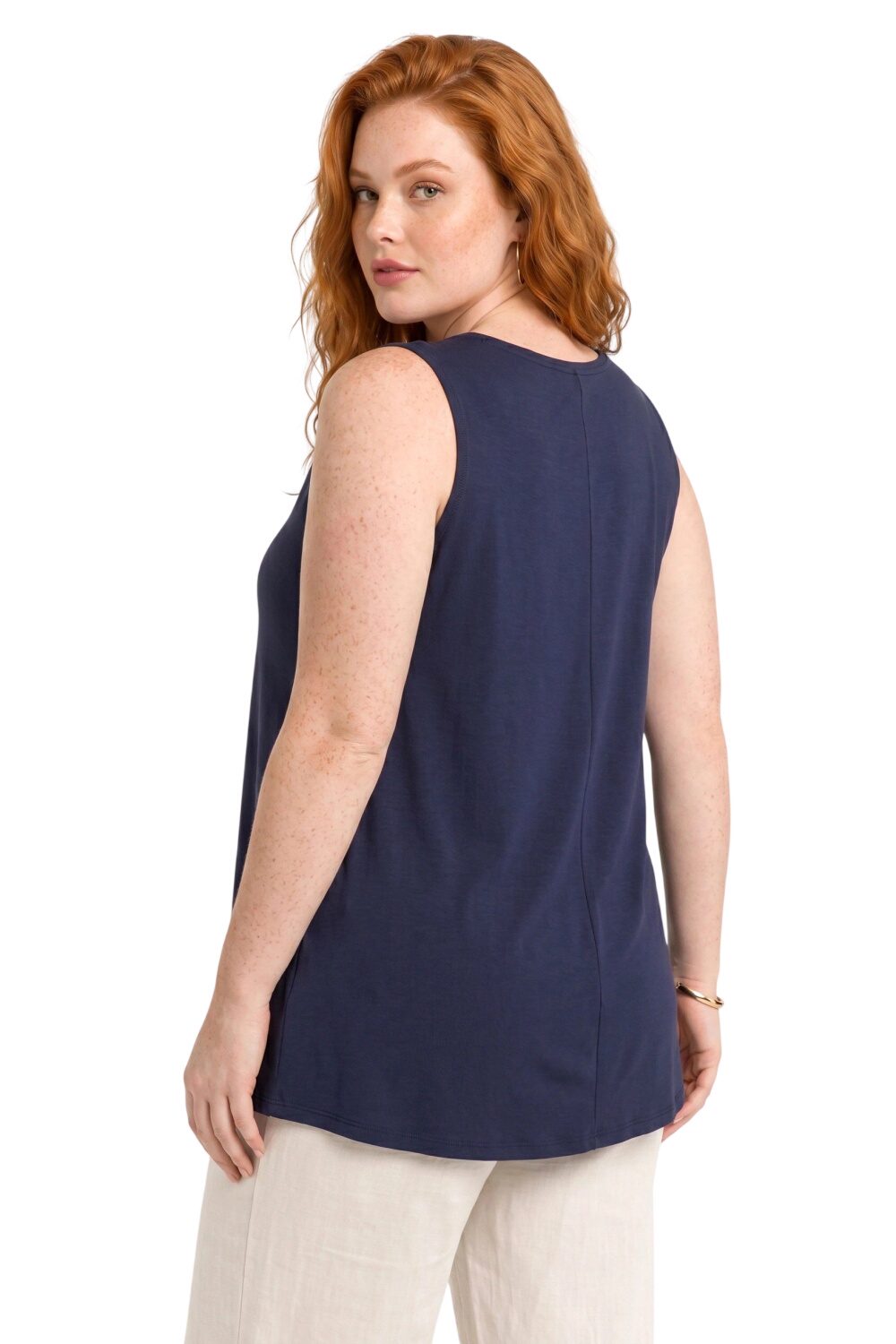 Edel V-Ausschnitt Bluse aus Viskose mit Velours