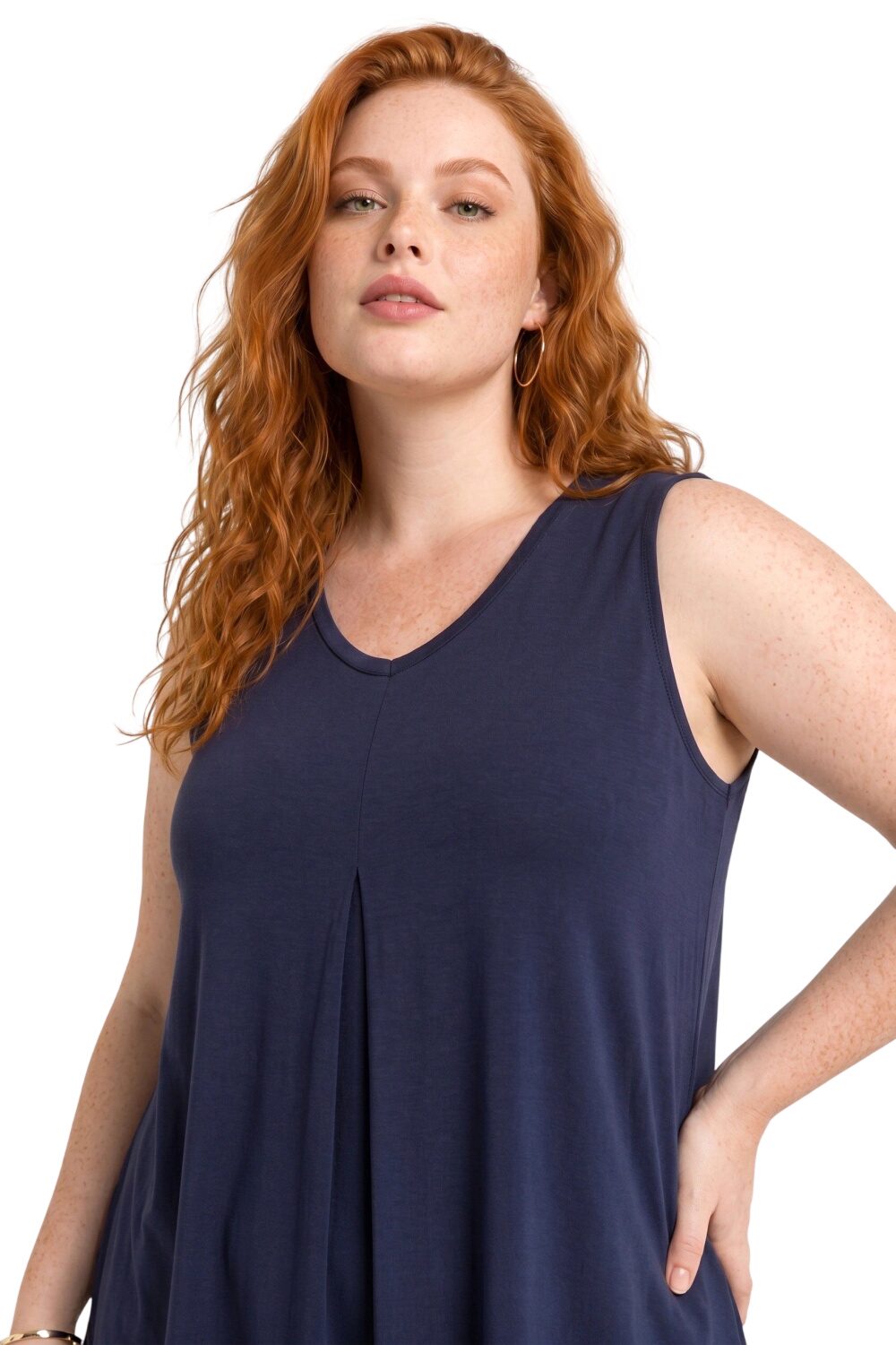 Edel V-Ausschnitt Bluse aus Viskose mit Velours