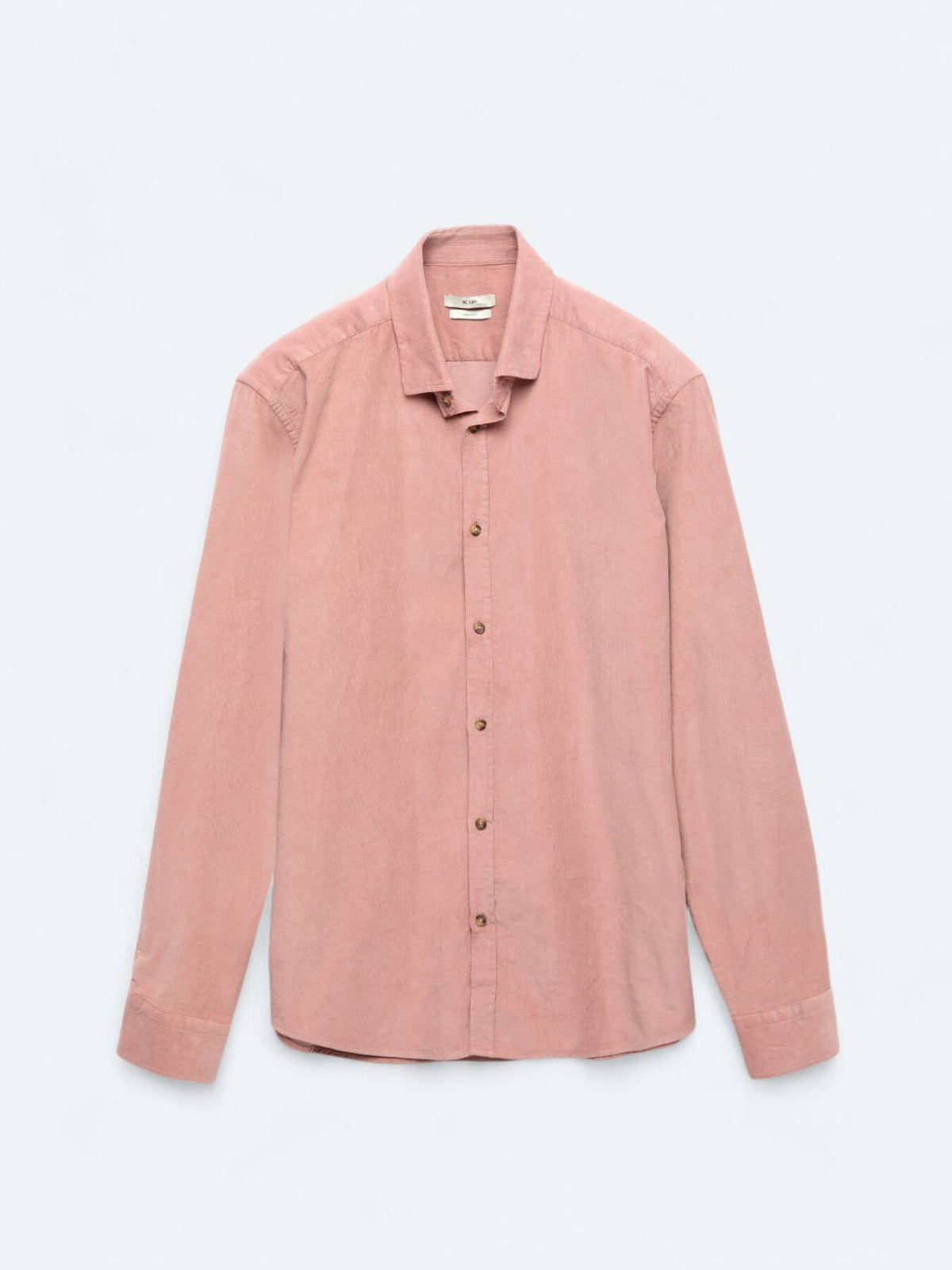 Rosa Rippstrick Baumwollshirt Casual