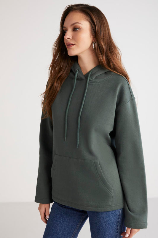 PIPER Damen Fleece-Kapuzenshirt