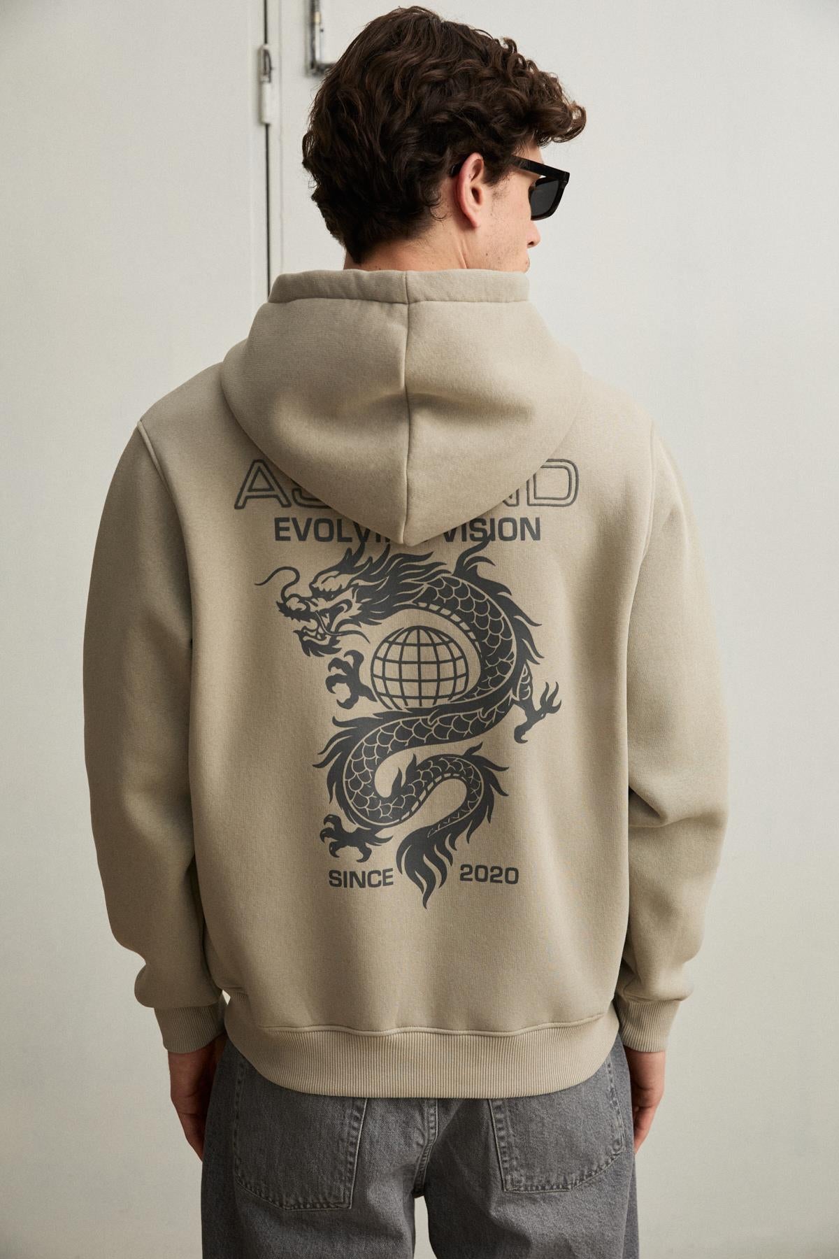PLAIN Herren Hoodie mit Fleece-Futter