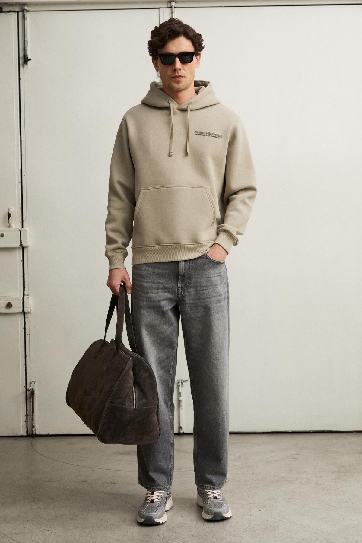 PLAIN Herren Hoodie mit Fleece-Futter