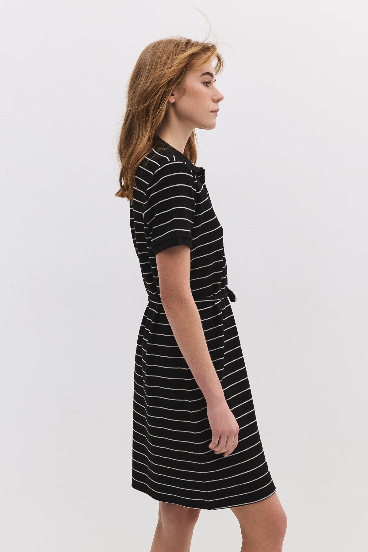 Kurzes Kleid mit Polokragen