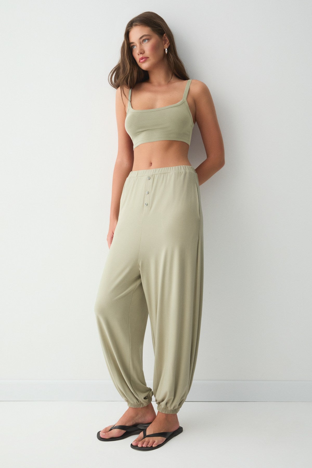 POTOSI Damen Weiche Stretch-Bundhose