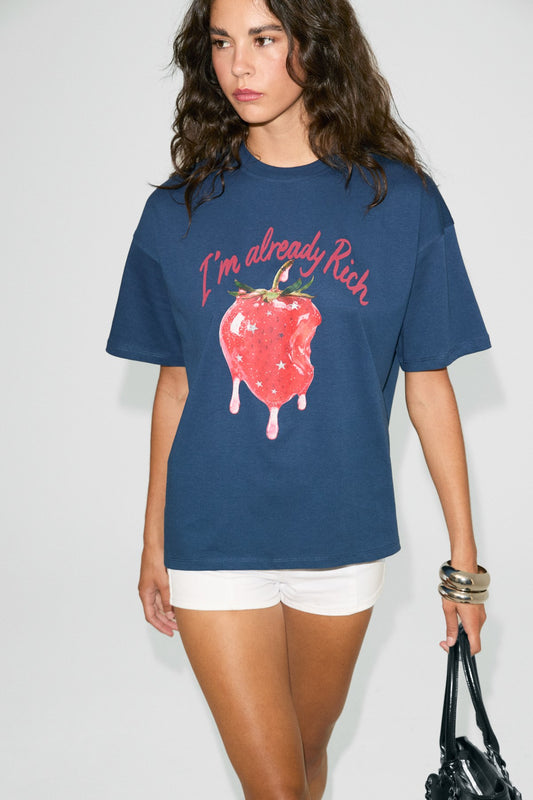 PREKA Damen T-Shirt aus 100% Baumwolle