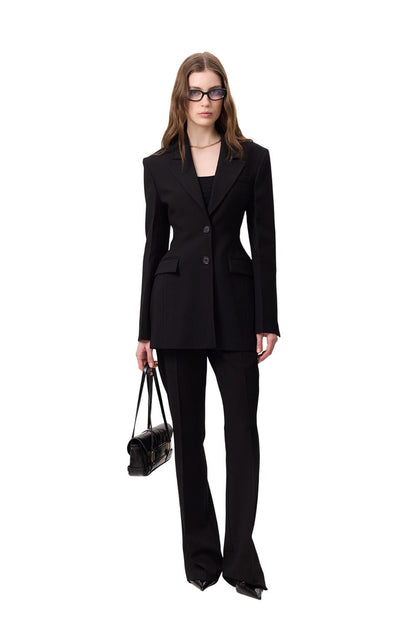 Premium-Jacke mit Polsterung, schwarz