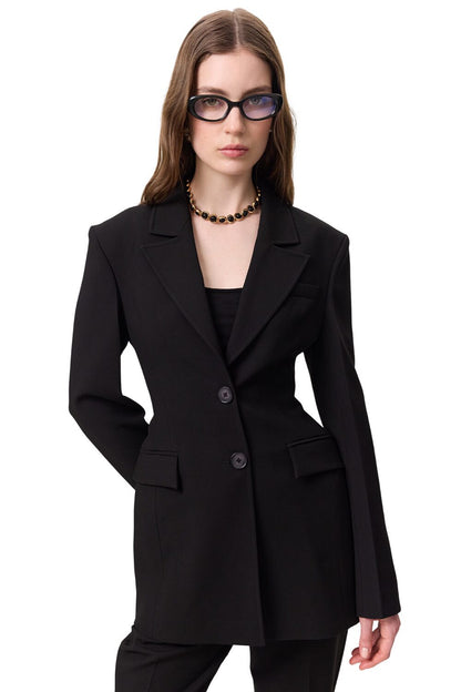 Premium-Jacke mit Polsterung, schwarz