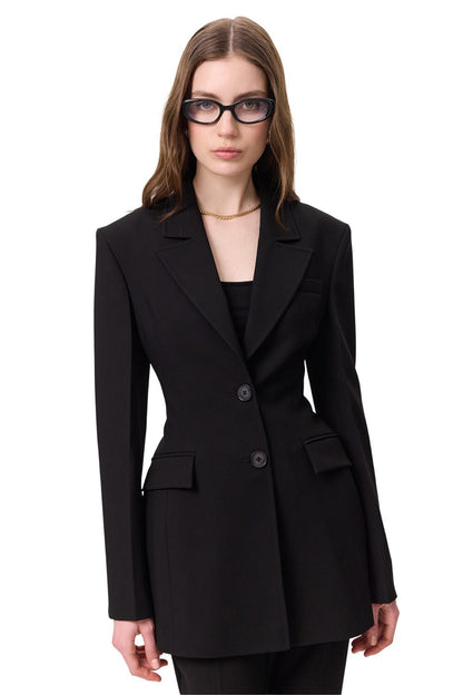 Premium-Jacke mit Polsterung, schwarz