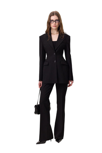 Premium-Jacke mit Polsterung, schwarz