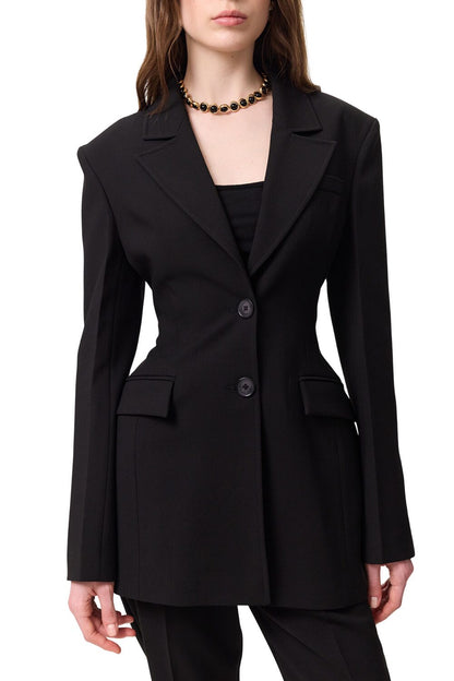 Premium-Jacke mit Polsterung, schwarz