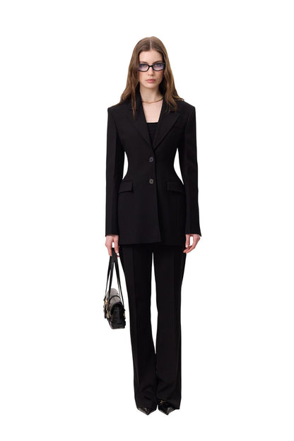 Premium-Jacke mit Polsterung, schwarz