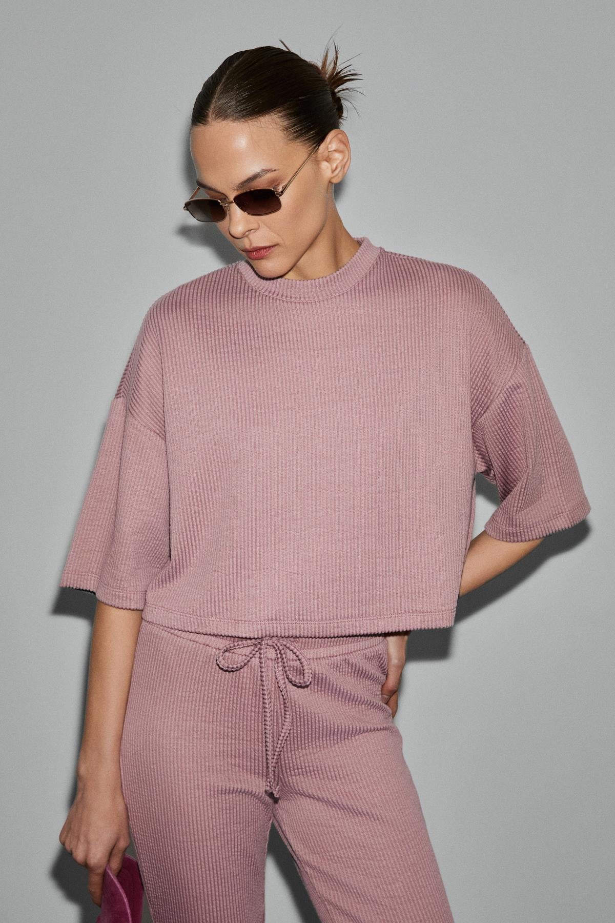 PRIME Damen Bio-Baumwoll-Crop-Shirt