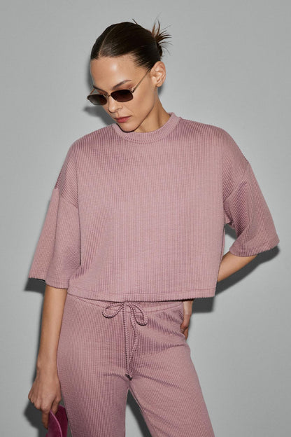 PRIME Damen Bio-Baumwoll-Crop-Shirt