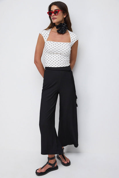 Polka Dot Crop Top
