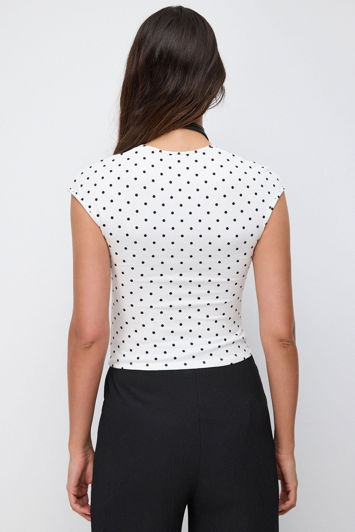 Polka Dot Crop Top