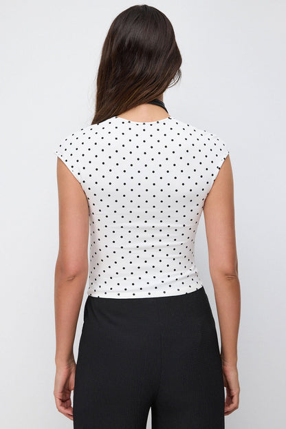 Polka Dot Crop Top