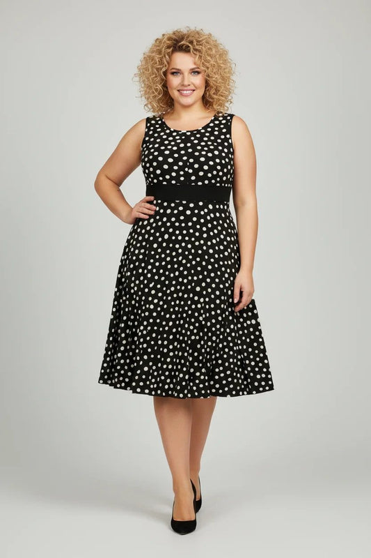 Gepunktetes Kleid