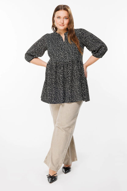 Bluse mit Polka-Dots