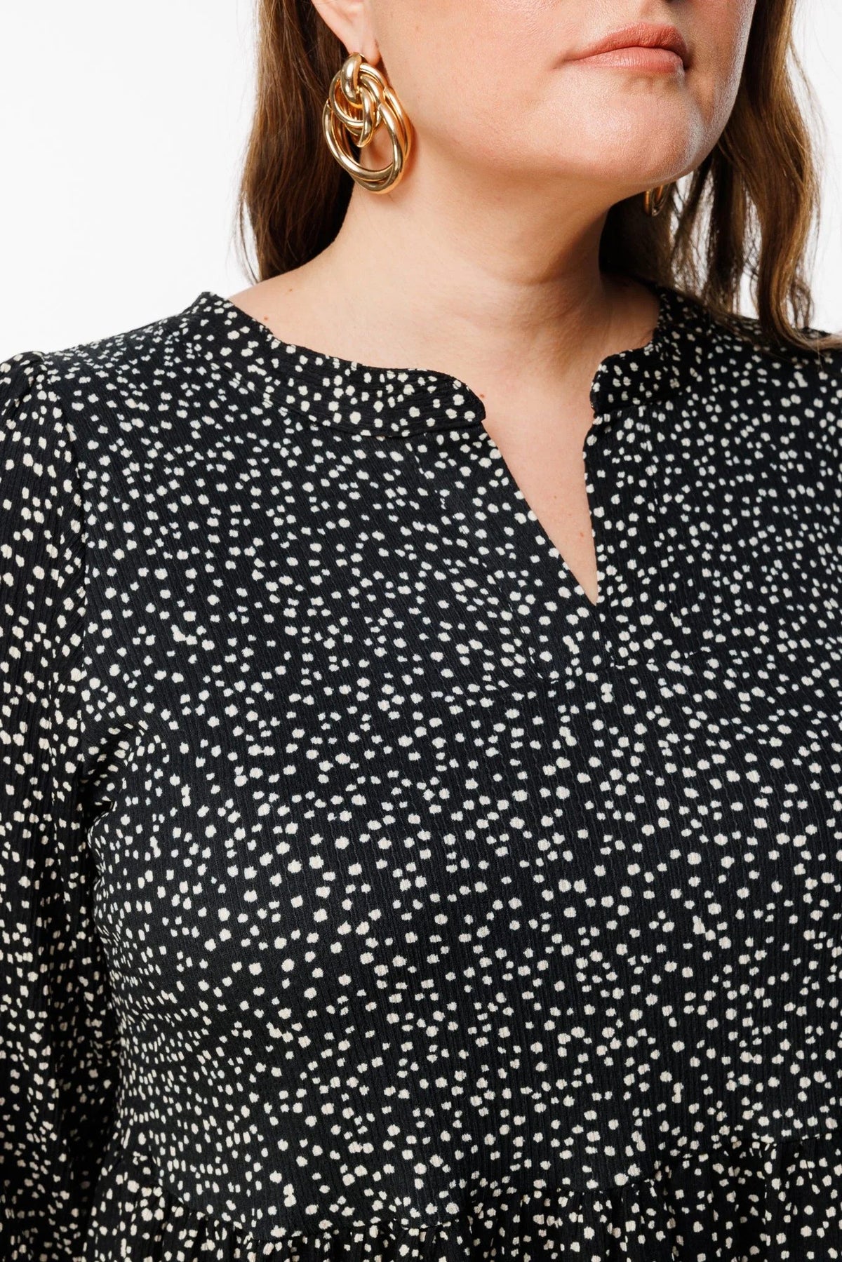 Bluse mit Polka-Dots