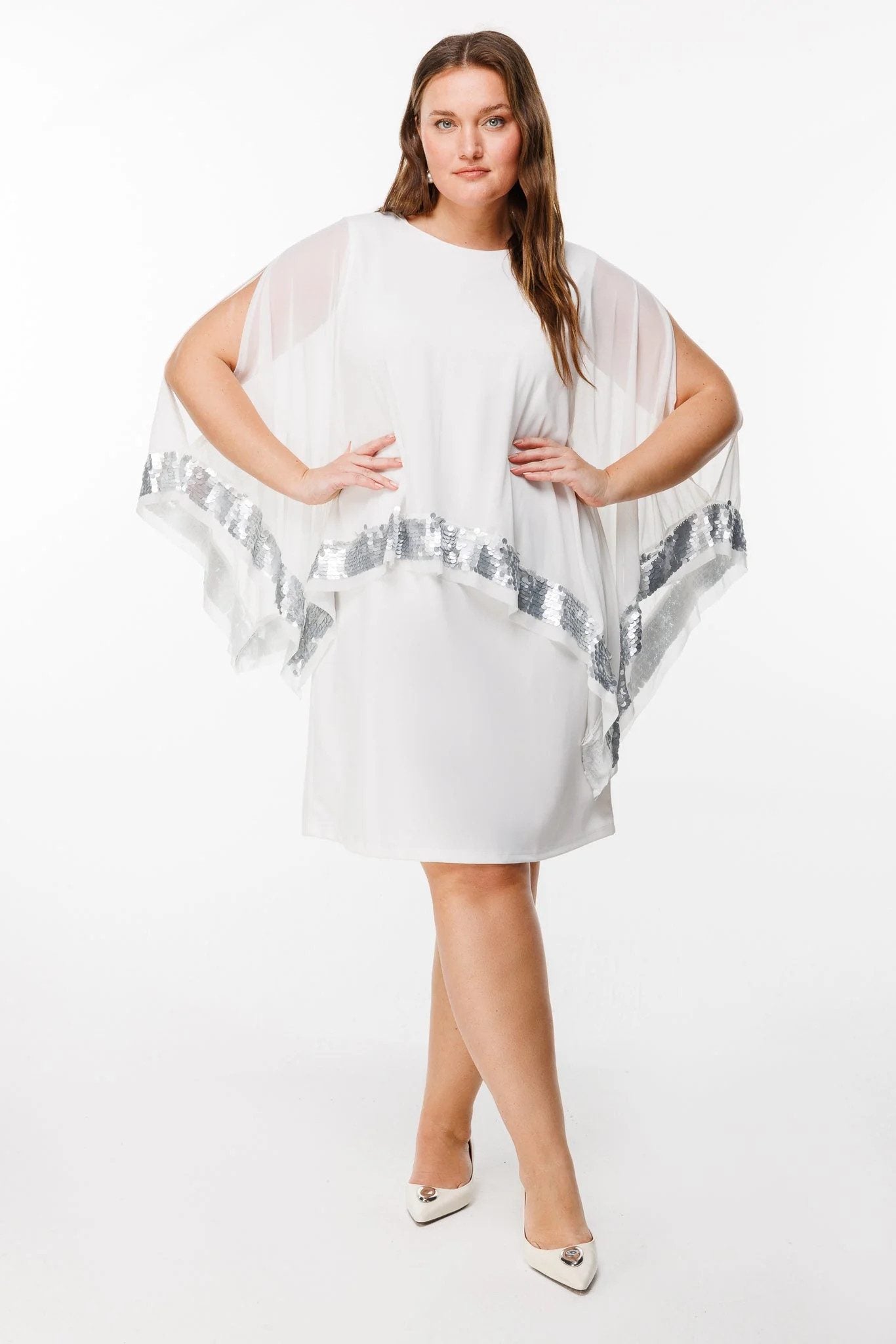 Paillettenkleid aus Chiffon