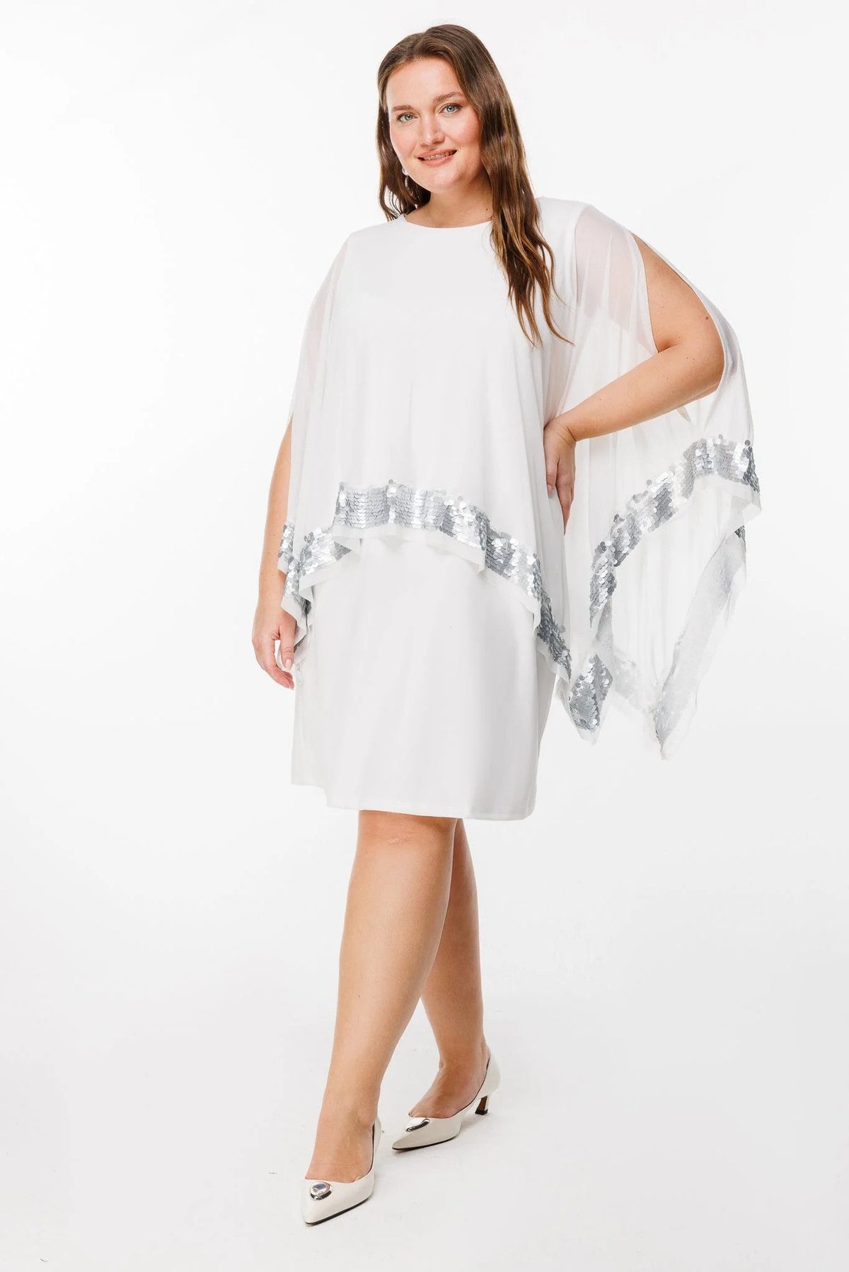 Paillettenkleid aus Chiffon