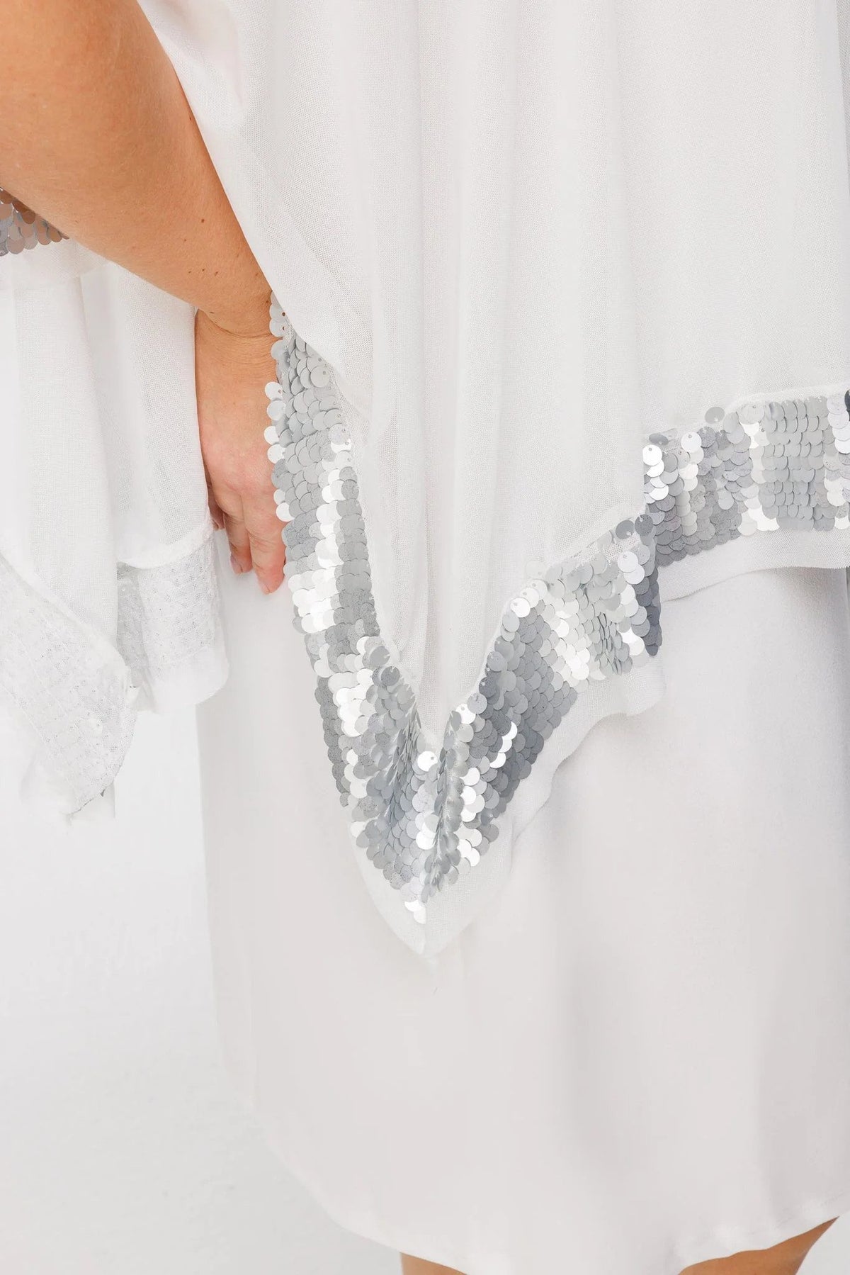 Paillettenkleid aus Chiffon