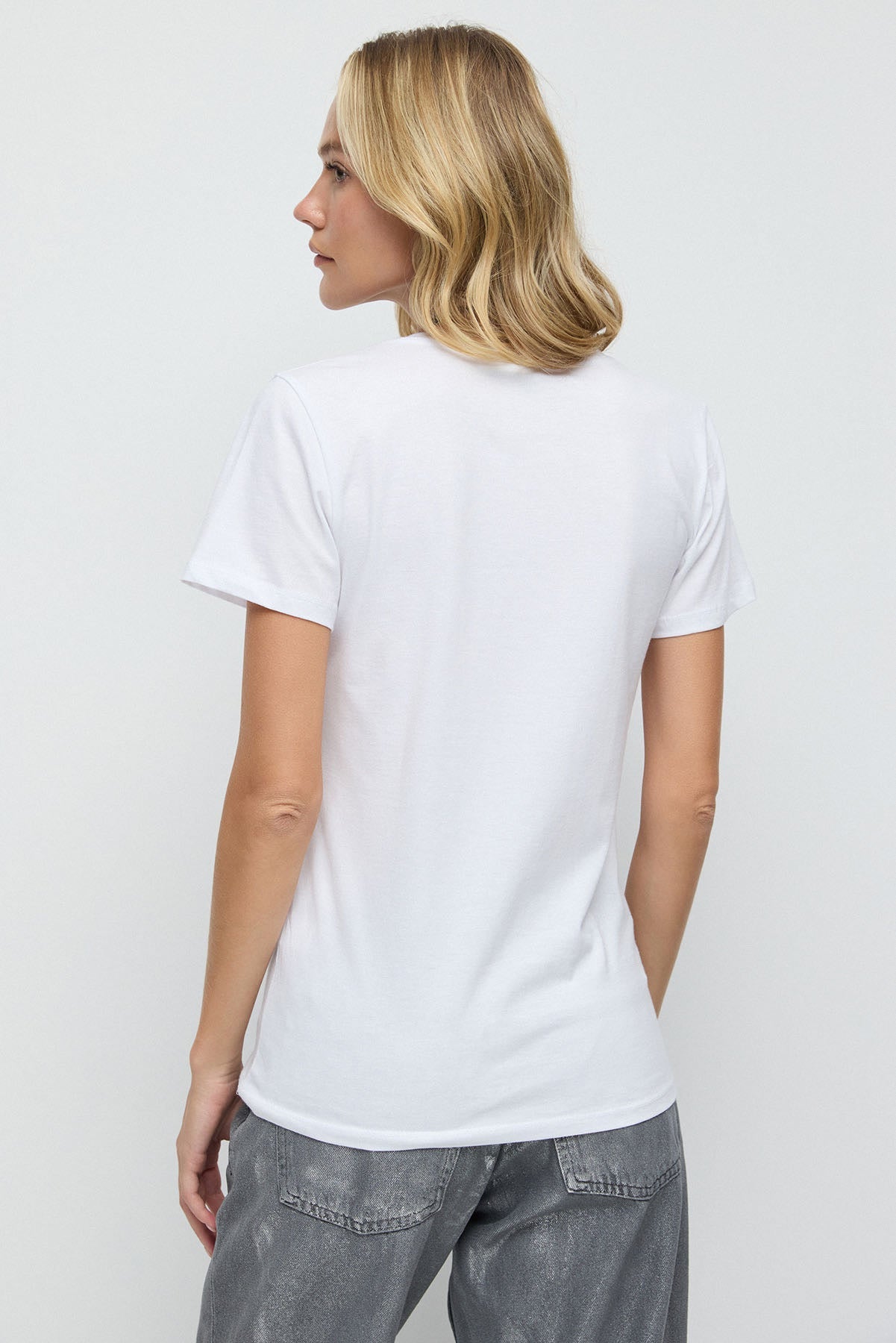 Pailletten-T-Shirt