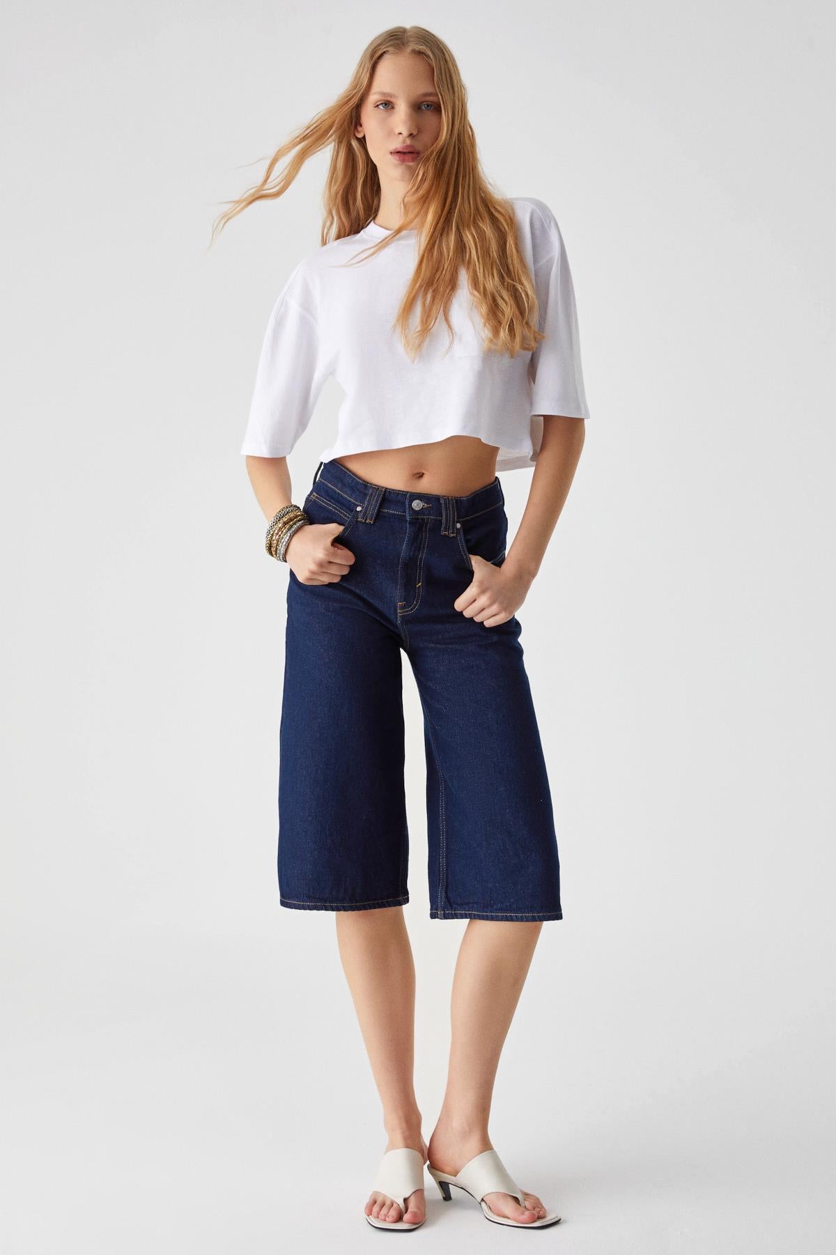 ETHIQUET QEFKOP Damen Baumwoll-Oversize-Shirt Weiß