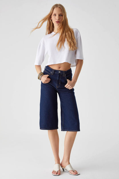 QEFKOP Damen Baumwoll-Oversize-Shirt