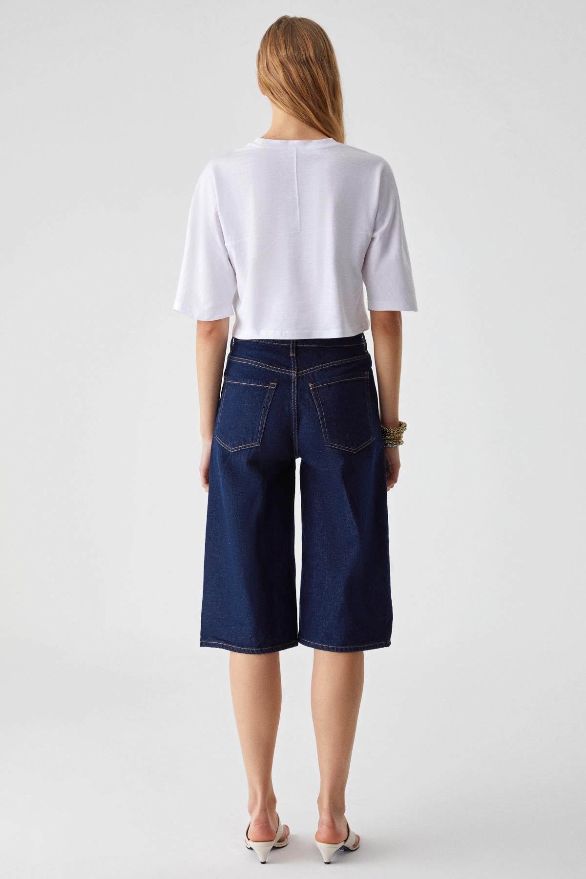 QEFKOP Damen Baumwoll-Oversize-Shirt
