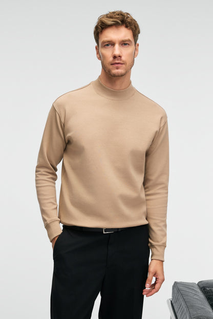QUILLA Herren Sweatshirt Halbknopf
