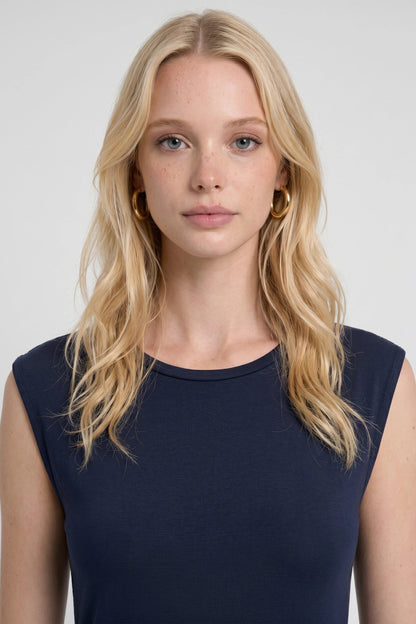 Bequemes Midi-Kleid Basic