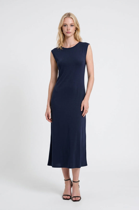 Bequemes Midi-Kleid Basic