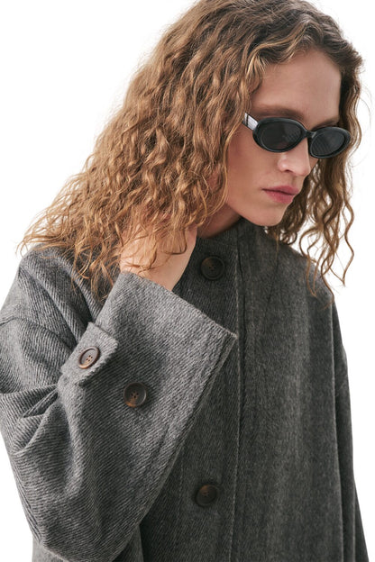 RAI Oversize-Mantel Anthrazit