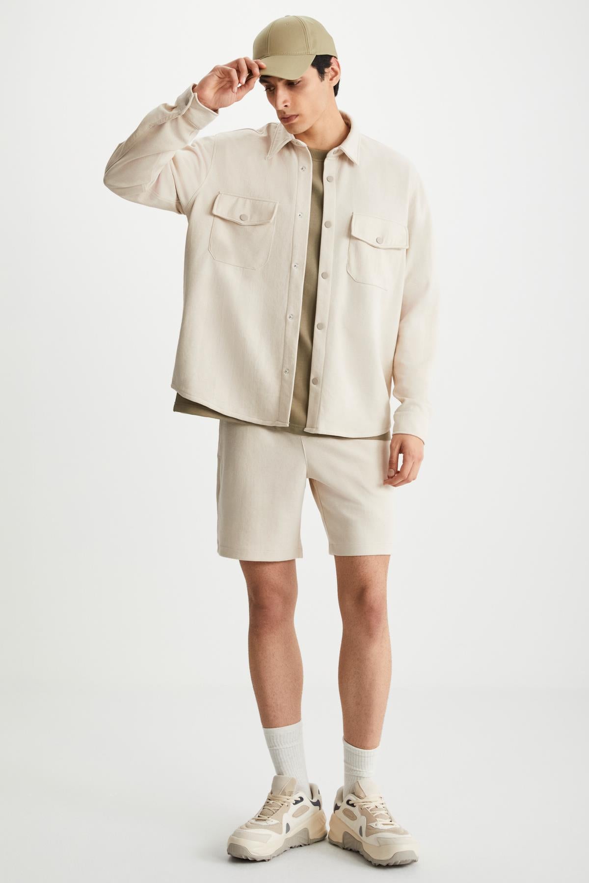 GRIMELANGE RAMADANP014 Herren Shorts & Bermuda Beige