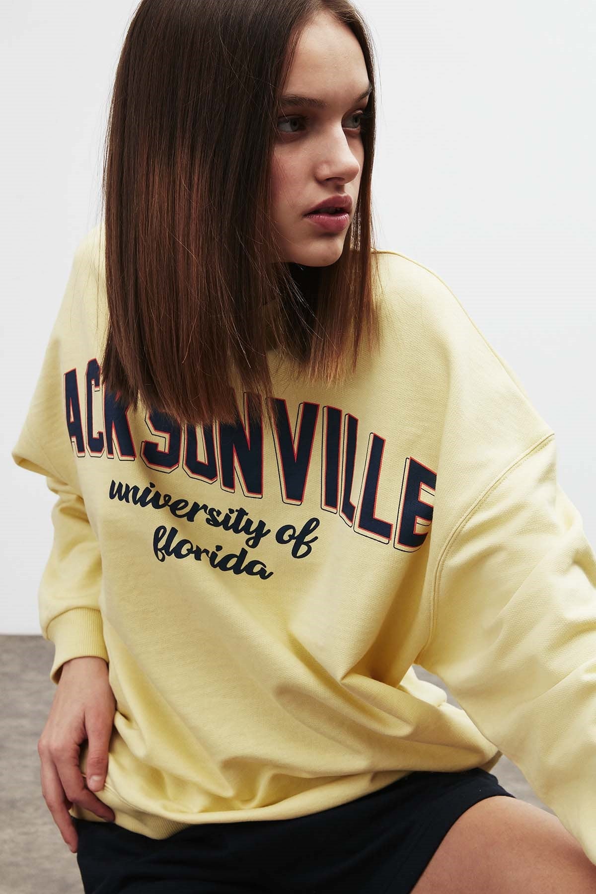 Ramona Damen Oversize Fleece-Sweatshirt