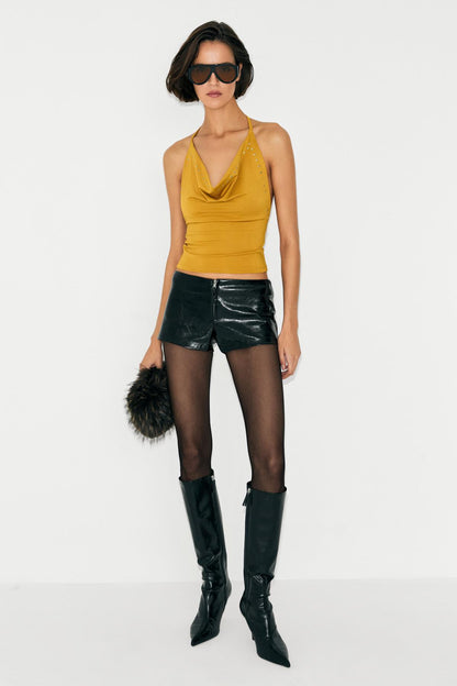 RAPTURE Damen Bluse mit Schleifenkragen