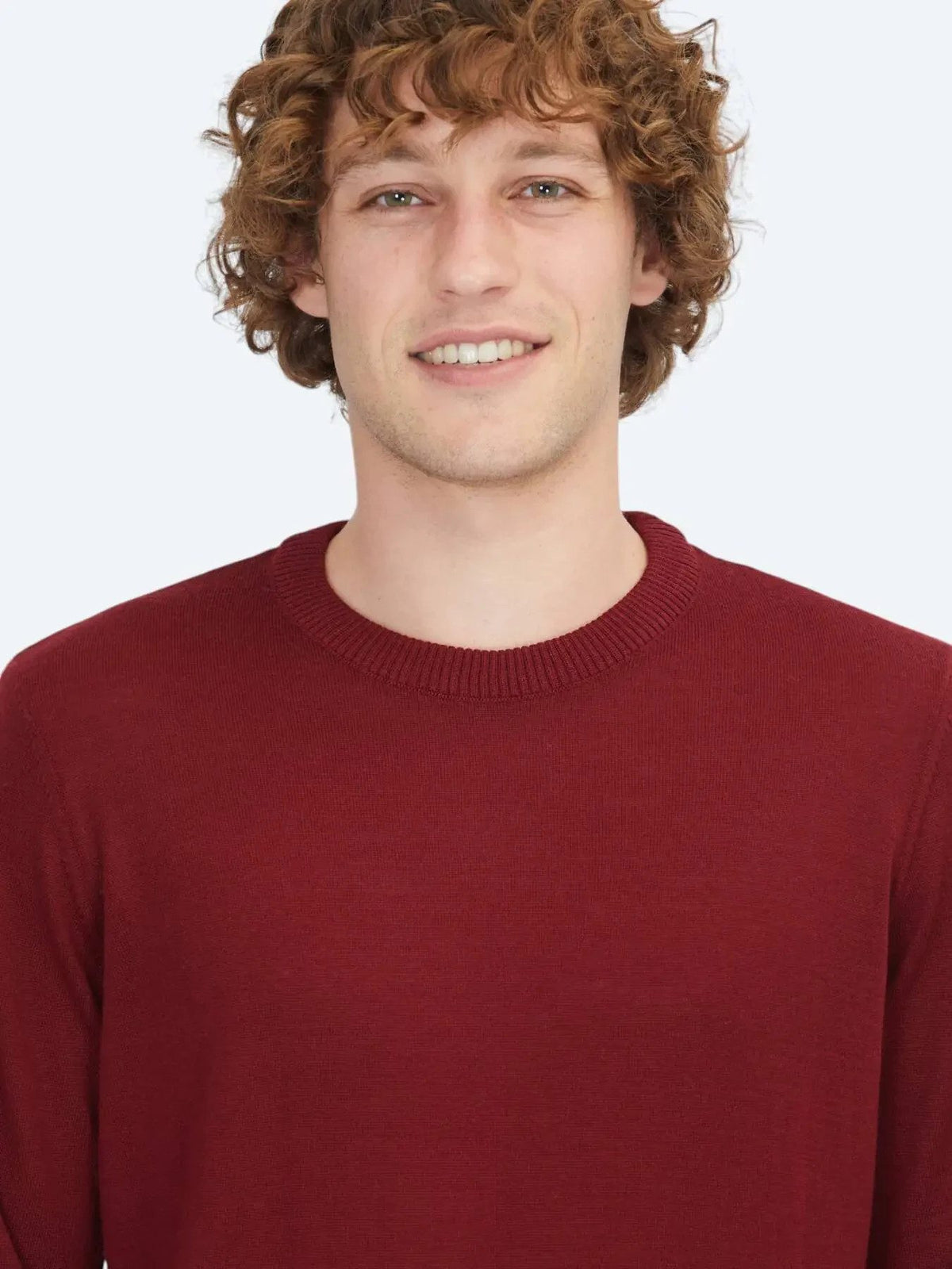 Rotes Strick-Sweatshirt