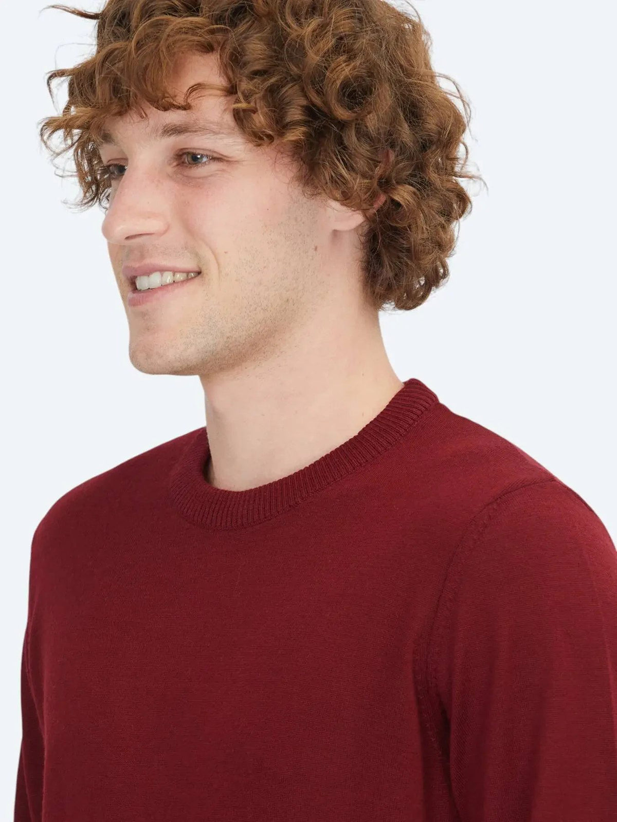 Rotes Strick-Sweatshirt