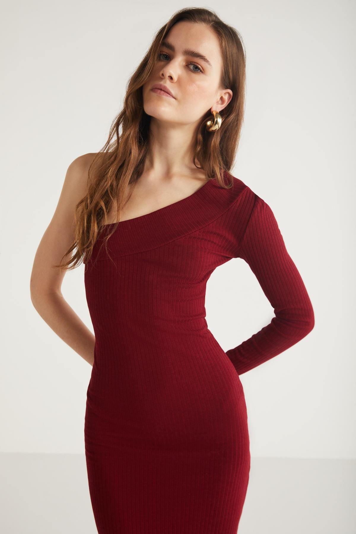 REDDISH Strick Slim Single Kleid