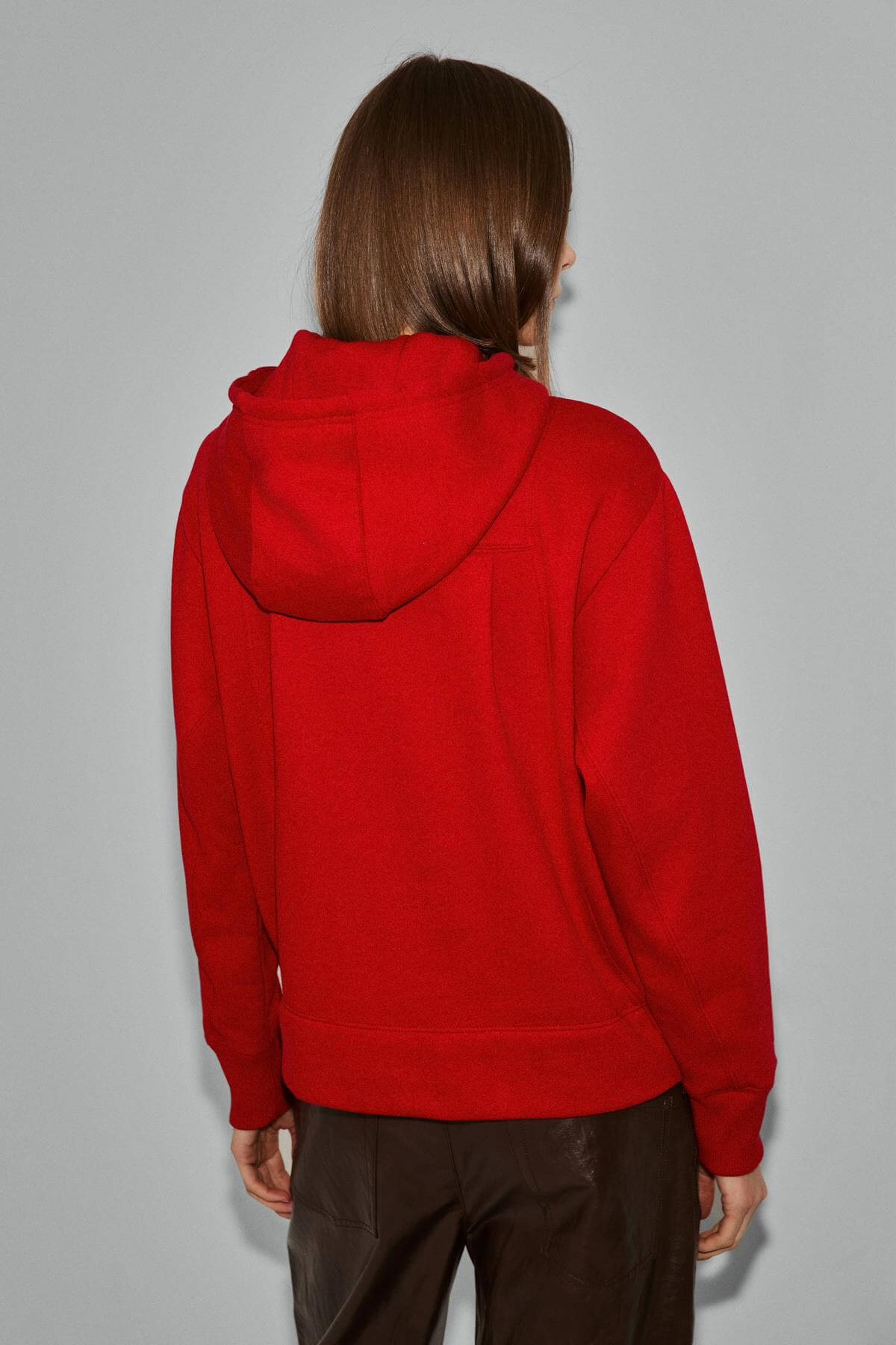 GRIMELANGE REDONY Damen Kapuzen-Sweatshirt Rot